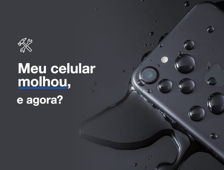 Celular caiu na água, o que fazer?